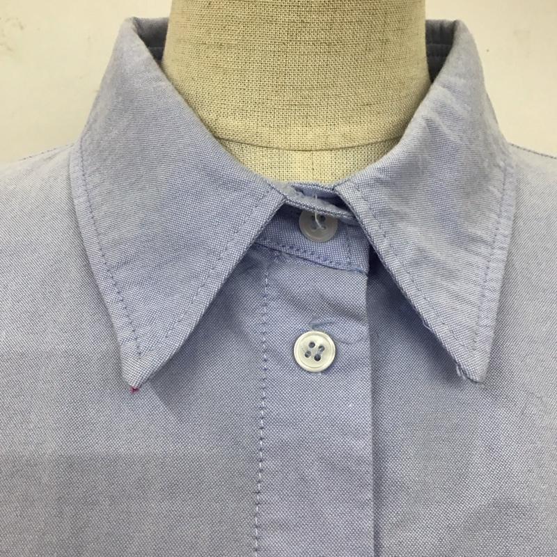 ザラ ZARA シャツ、ブラウス 長袖 L 無地 青 / ブルー /  レディース USED 古着 中古 10122104