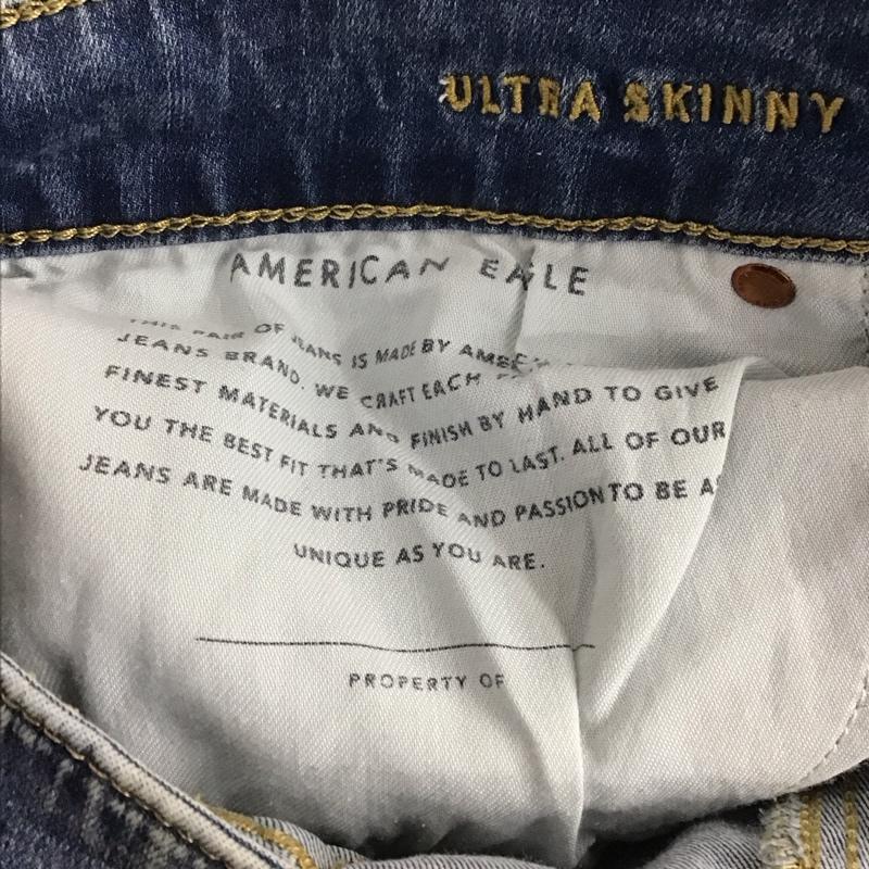 アメリカンイーグル AMERICANEAGLE パンツ デニム、ジーンズ デニムパンツ スリムパンツ カジュアルパンツ ストレッチパンツ 34 無地 インディゴ / インディゴ /  メンズ USED 古着 中古 10144940