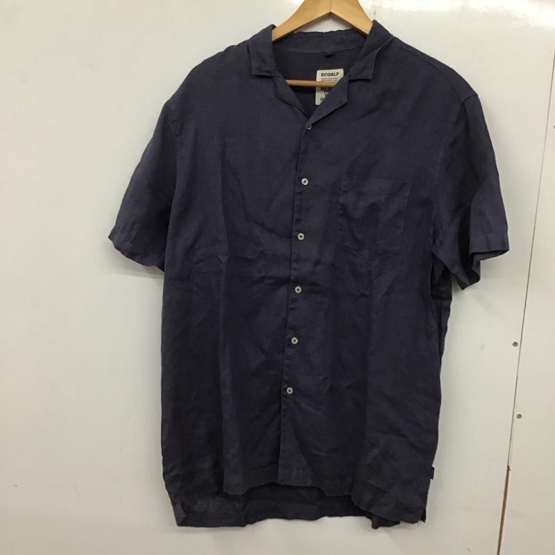 エコアルフ ECOALF シャツ、ブラウス 半袖 半袖シャツ 無地シャツ ポケットシャツ L 無地 紫 / パープル /  メンズ USED 古着 中古 10136665
