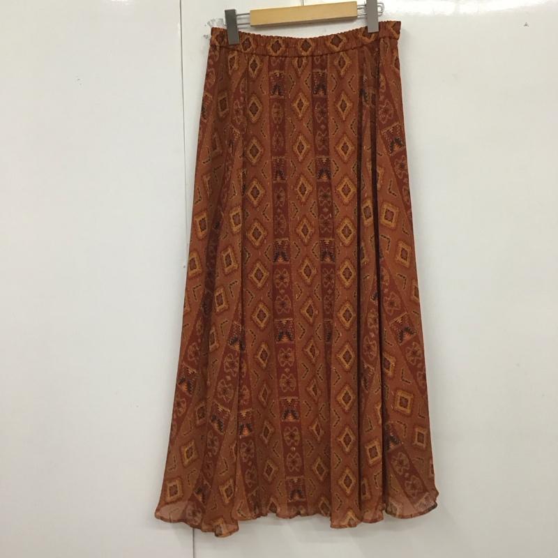 アングリッド Ungrid スカート ロングスカート ロングスカート フレアスカート カジュアルスカート FREE プリント マルチカラー / マルチカラー /  レディース USED 古着 中古 10129782