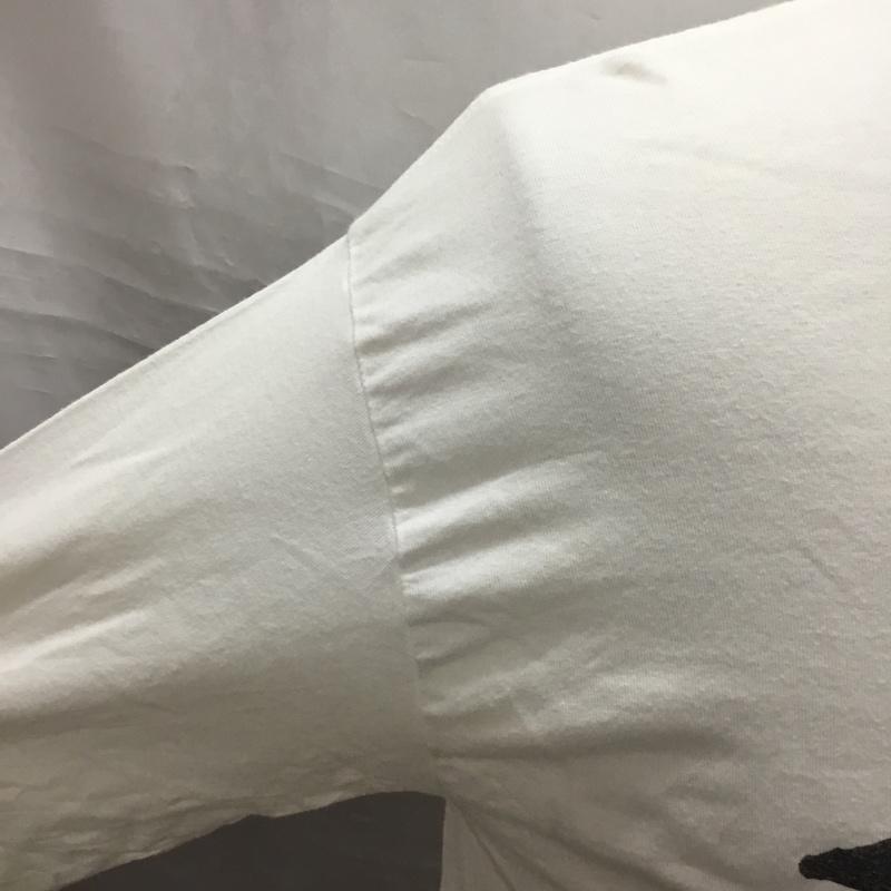 ステューシー STUSSY カットソー 長袖 長袖カットソー クルーネックカットソー ロングスリーブカットソー プリントTシャツ S ロゴ、文字 白 / ホワイト /  メンズ USED 古着 中古 10116588