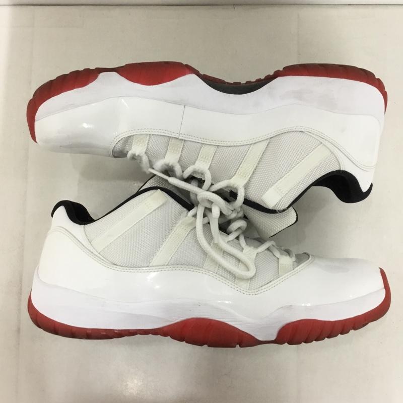 ナイキ NIKE スニーカー スニーカー 528895 101 AIR JORDAN 11 RETRO LOW 31cm 箱有 ロゴ、文字 白 / ホワイト / X 黒 / ブラック / X 赤 / レッド /  メンズ USED 古着 中古 10144823