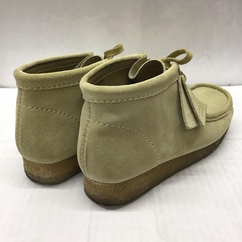 クラークス Clarks ブーツ ショートブーツ 11826 ワラビーブーツ 261555167080 UK8 US9 US：9 無地 ベージュ / ベージュ /  メンズ USED 古着 中古 10116245