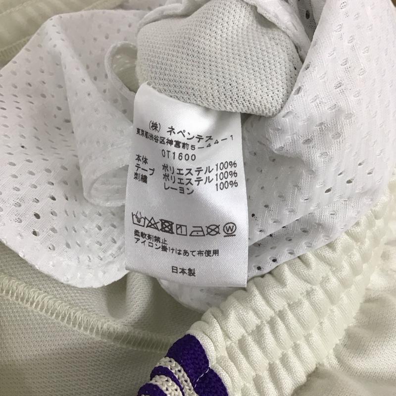 ニードルス Needles パンツ ワークパンツ、ペインターパンツ ジャージパンツ ワイドパンツ カジュアルパンツ XS ロゴ、文字 白 / ホワイト /  メンズ USED 古着 中古 10133652