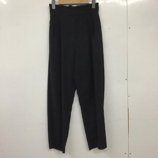ビューティアンドユースユナイテッドアローズ BEAUTY&YOUTH UNITED ARROWS パンツ スラックス 1614-299-6305 カルゼ バックゴム テーパード パンツ 2 S 無地 黒 / ブラック /  レディース USED 古着 中古 10139362