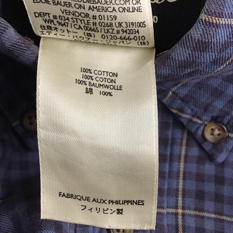 エディーバウアー Eddie Bauer シャツ、ブラウス 長袖 長袖シャツ チェックシャツ カラーシャツ ボタンダウンシャツ S チェック マルチカラー / マルチカラー /  メンズ USED 古着 中古 10129499