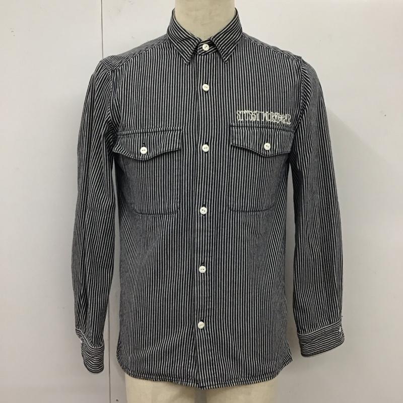 ステューシー STUSSY シャツ、ブラウス 長袖 長袖シャツ カラーシャツ ポケットシャツ 長袖カットソー ストライプシャツ S ストライプ マルチカラー / マルチカラー /  メンズ USED 古着 中古 10120039