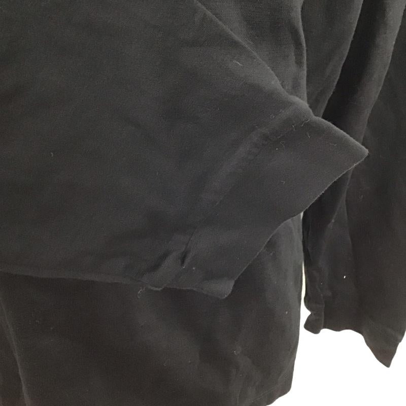 ブラックレーベルクレストブリッジ BLACK LABEL CRESTBRIDGE カットソー 長袖 長袖カットソー クルーネックカットソー ロングスリーブカットソー プリントTシャツ ロゴ、文字 黒 / ブラック /  メンズ USED 古着 中古 10123935