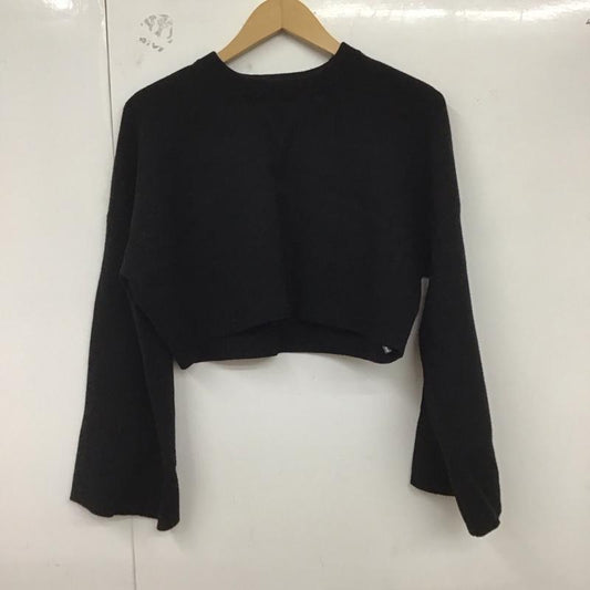 ザラ ZARA ニット、セーター 長袖 S 無地 黒 / ブラック /  レディース USED 古着 中古 10129332