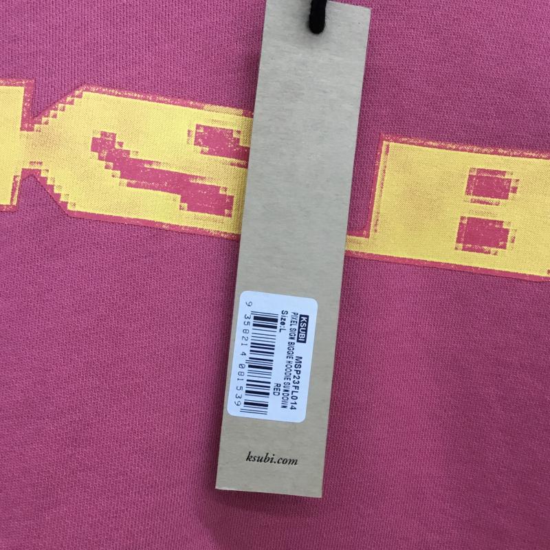 スビ KSUBI パーカー 長袖 KSUBI パーカー　MSP23FL014 L ロゴ、文字 マゼンタ / マゼンタ /  メンズ USED 古着 中古 10122368