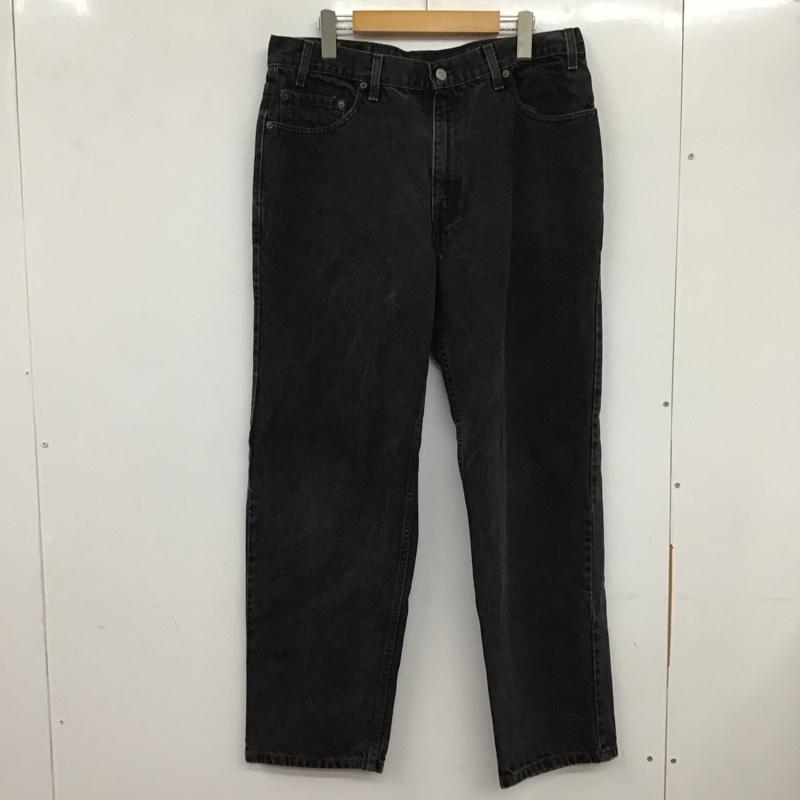 リーバイストラウスアンドコー Levi Strauss & co. パンツ デニム、ジーンズ デニムパンツ ワイドパンツ カジュアルパンツ 36インチ 無地 黒 / ブラック /  メンズ USED 古着 中古 10133668