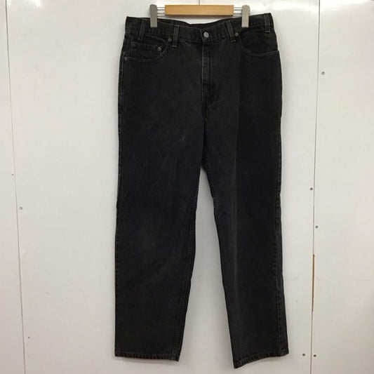 リーバイストラウスアンドコー Levi Strauss & co. パンツ デニム、ジーンズ デニムパンツ ワイドパンツ カジュアルパンツ 36インチ 無地 黒 / ブラック /  メンズ USED 古着 中古 10133668
