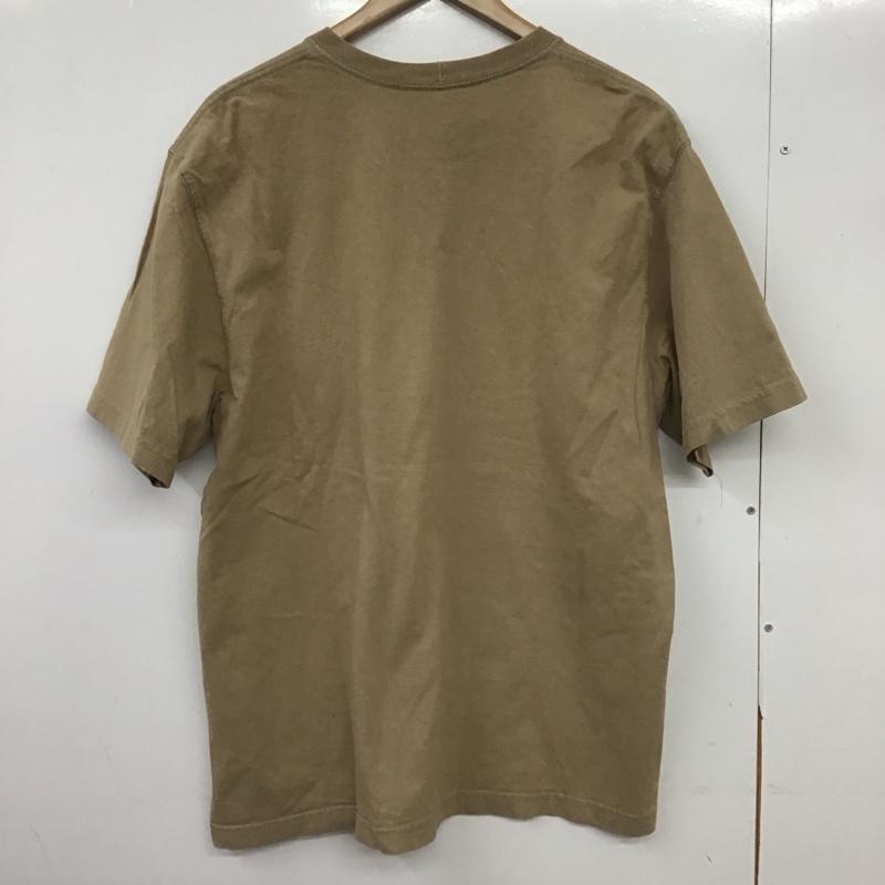 カーハート Carhartt Tシャツ 半袖 半袖カットソー プリントTシャツ クルーネックカットソー L ロゴ、文字 ベージュ / ベージュ /  メンズ USED 古着 中古 10148698