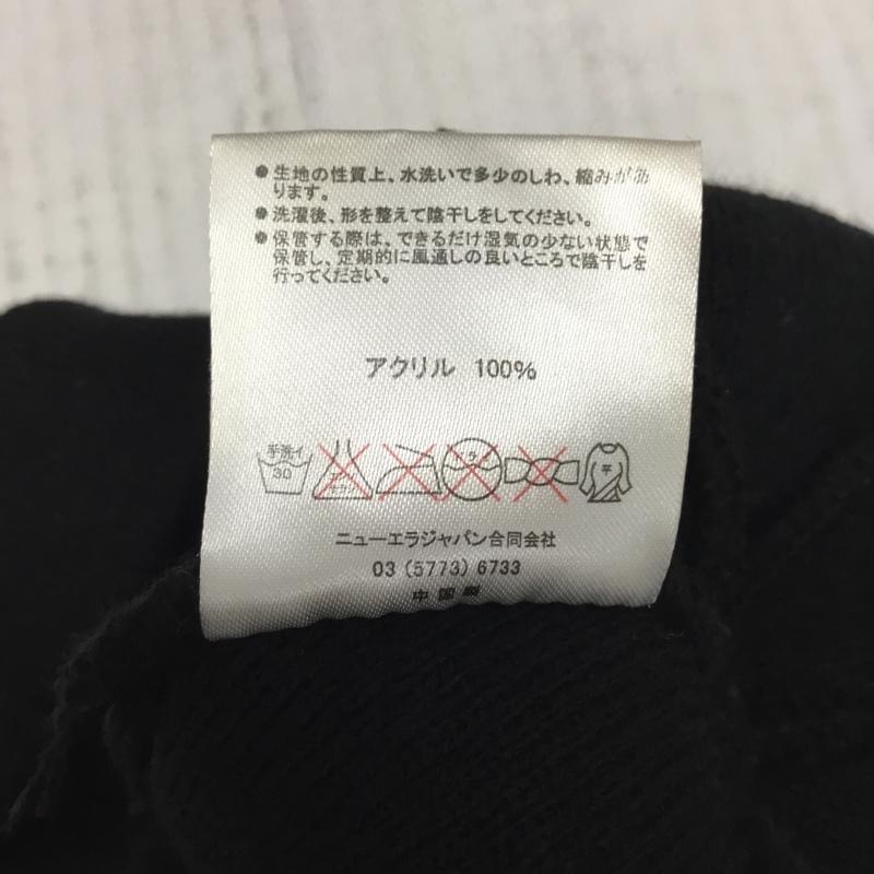 ニューエラ NEW ERA 帽子 ニット帽 ビーニー ワンポイント 黒 / ブラック /  メンズ USED 古着 中古 10107895