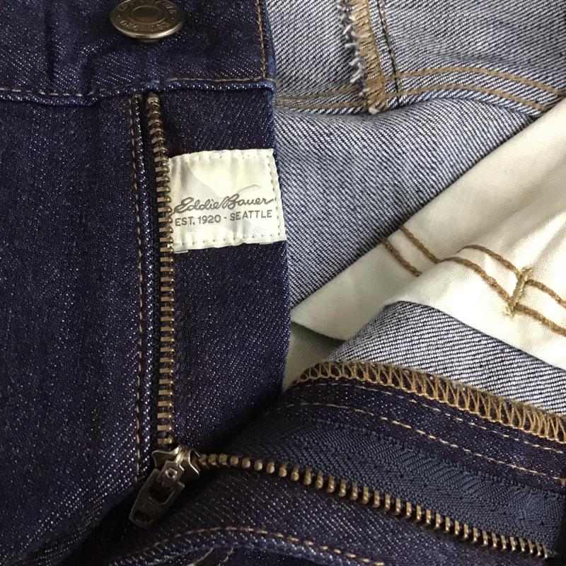 エディーバウアー Eddie Bauer パンツ デニム、ジーンズ デニムパンツ ストレートパンツ ワイドパンツ カジュアルパンツ 31インチ 無地 インディゴ / インディゴ /  メンズ USED 古着 中古 10113609