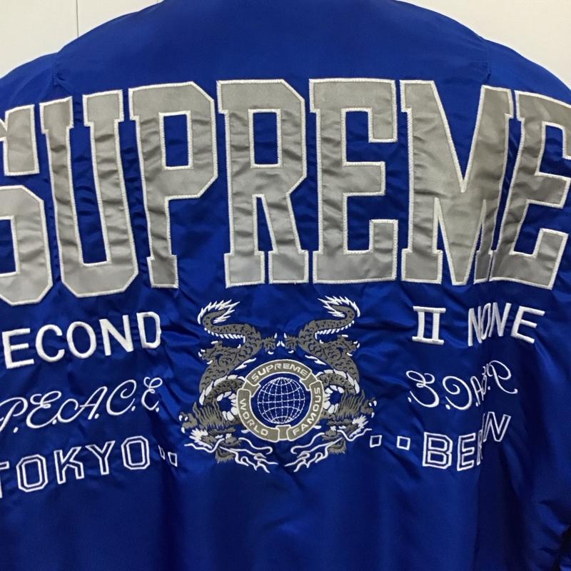シュプリーム Supreme ジャケット、上着 ジャケット、ブレザー ss22 SECONDTONONEMA-1JACKET ジップアップジャケット アウター M ロゴ、文字 青 / ブルー /  メンズ USED 古着 中古 10115369