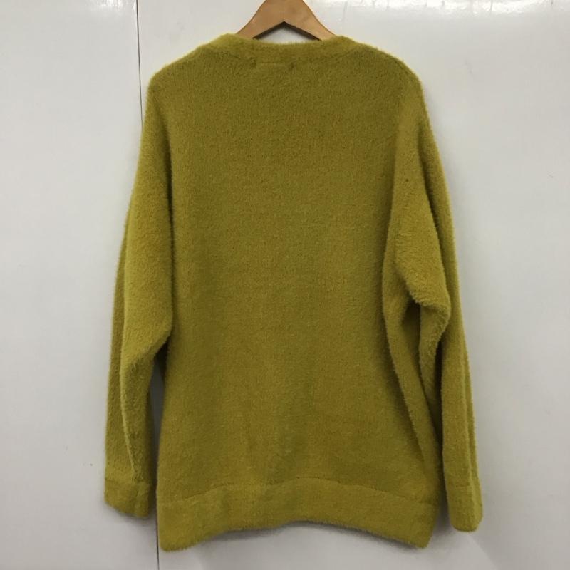 メランクルージュ Melan Cleuge カーディガン 長袖 L 無地 黄 / イエロー /  メンズ USED 古着 中古 10131051