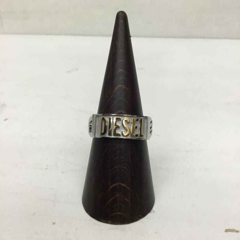 ディーゼル DIESEL アクセサリー 指輪 ロゴチェーン　ツートーンリング FREE ロゴ、文字 金 / ゴールド / X 銀 / シルバー /  メンズ USED 古着 中古 10144636