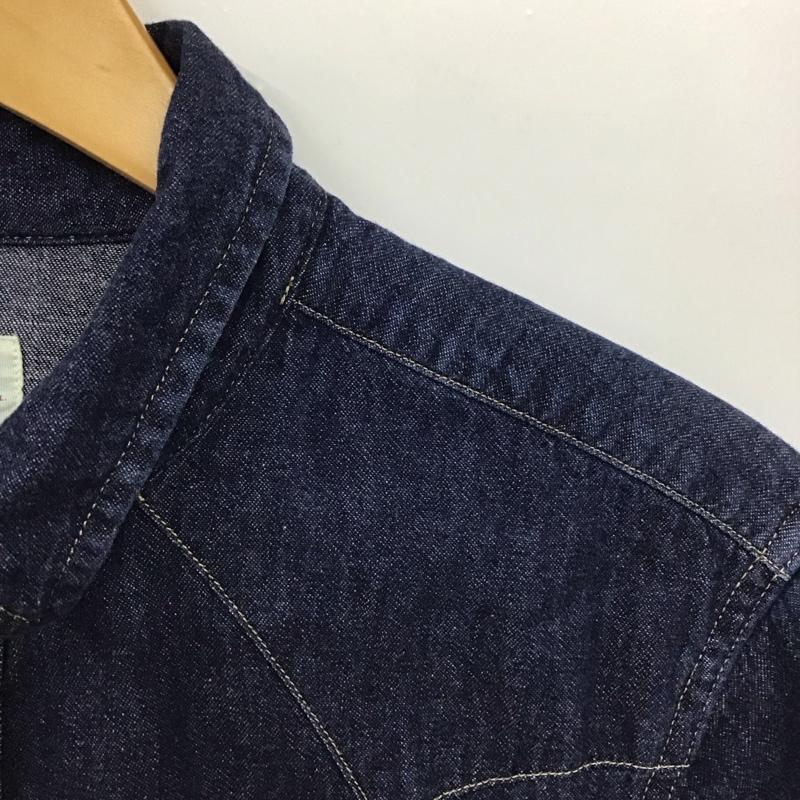 リーバイス Levi s シャツ、ブラウス 長袖 長袖シャツ デニムシャツ フロントボタン S ロゴ、文字 インディゴ / インディゴ /  メンズ USED 古着 中古 10150445