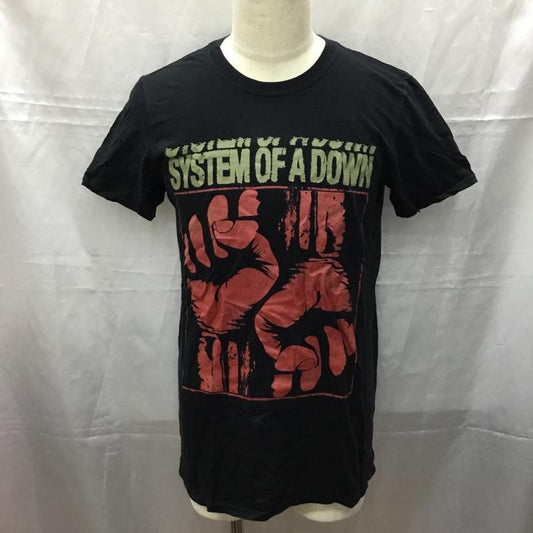 古着 USED Tシャツ 半袖 SYSTEM OF A DOWN バンドT XXL プリント 黒 / ブラック /  メンズ USED 古着 中古 10111345