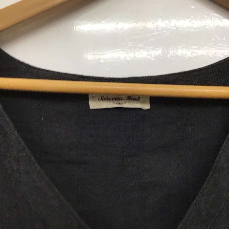 サマンサモスモス Samansa Mos2 シャツ、ブラウス 半袖 ノースリーブシャツ ノーカラーシャツ FREE 無地 チャコールグレー / チャコールグレー /  レディース USED 古着 中古 10143798