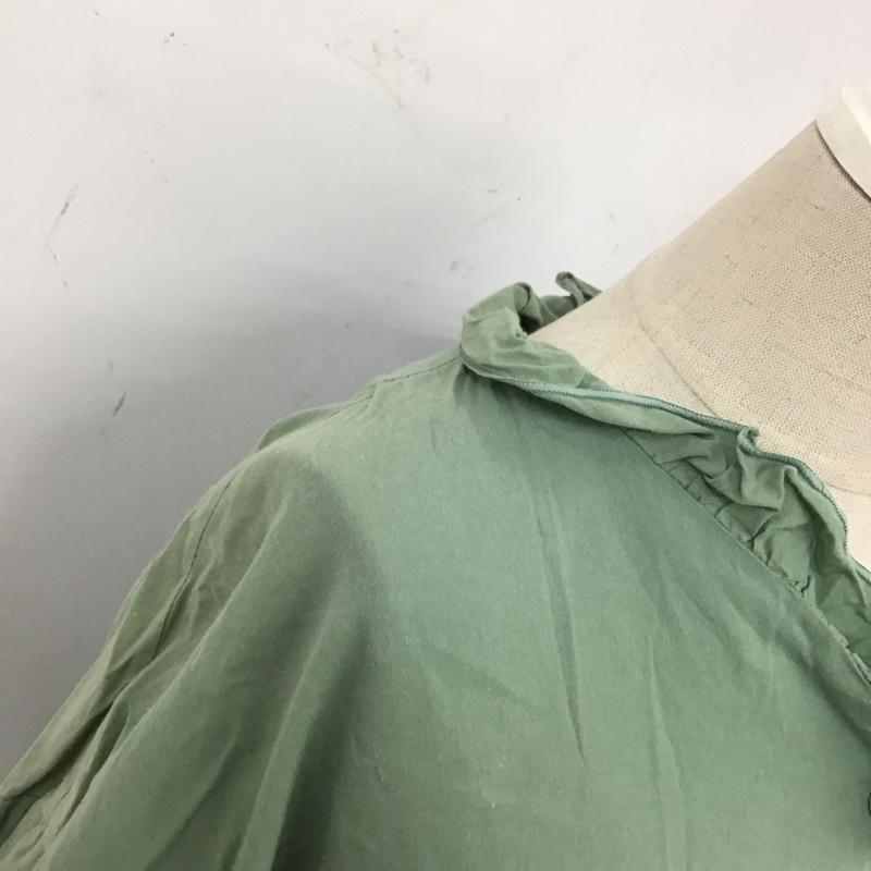 メルロー merlot ワンピース ロングスカート 無地 薄緑 / ライトグリーン /  レディース USED 古着 中古 10121389
