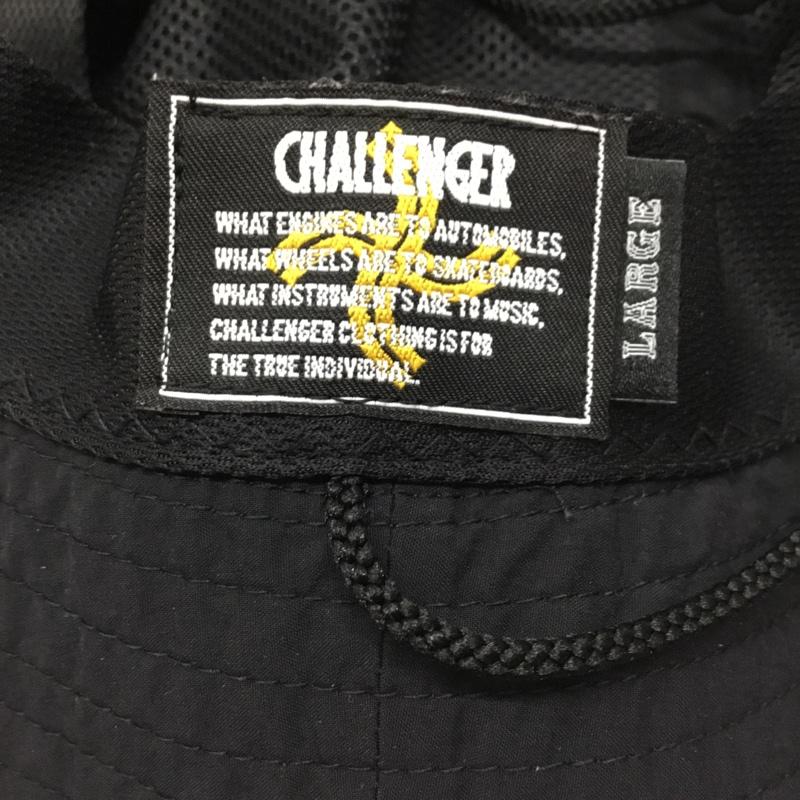 チャレンジャー CHALLENGER 帽子 ハット BEACH BUCKET HAT ロゴ、文字 黒 / ブラック /  メンズ USED 古着 中古 10119942