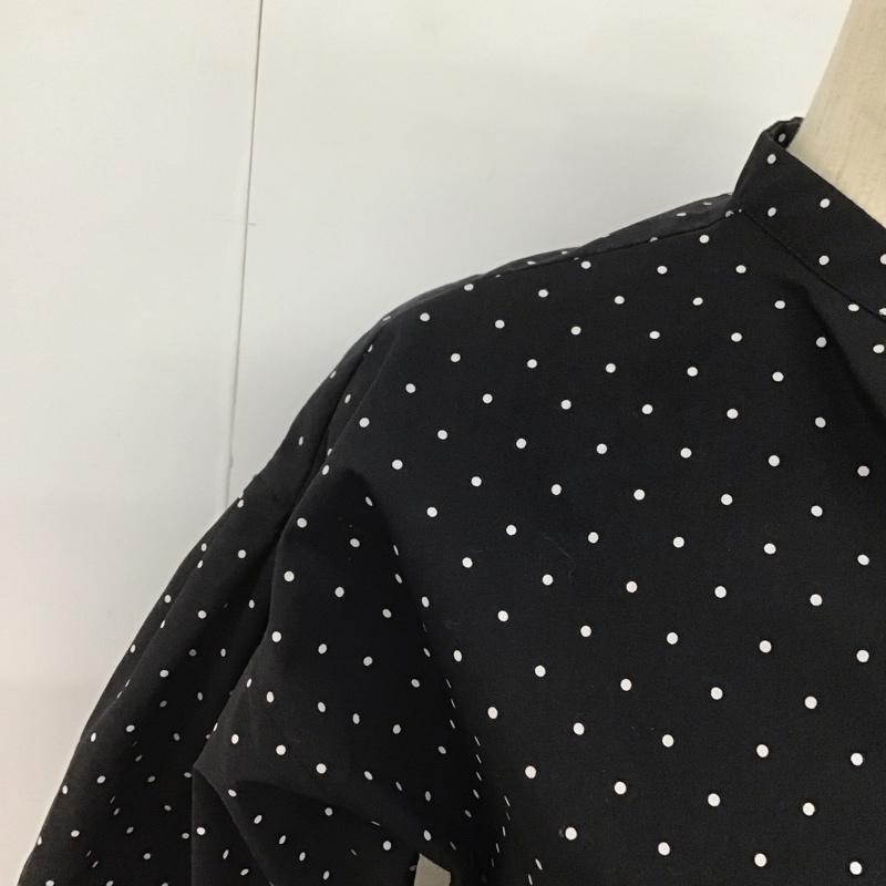アパートバイローリーズ apart by lowrys ワンピース ロングスカート 半袖ロングワンピース フレアスカート ドット 黒 / ブラック /  レディース USED 古着 中古 10147097