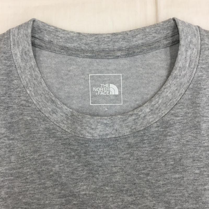 ザノースフェイス THE NORTH FACE Tシャツ 半袖 NT32350 バックスクエアロゴ L ロゴ、文字 灰 / グレー /  メンズ USED 古着 中古 10135939