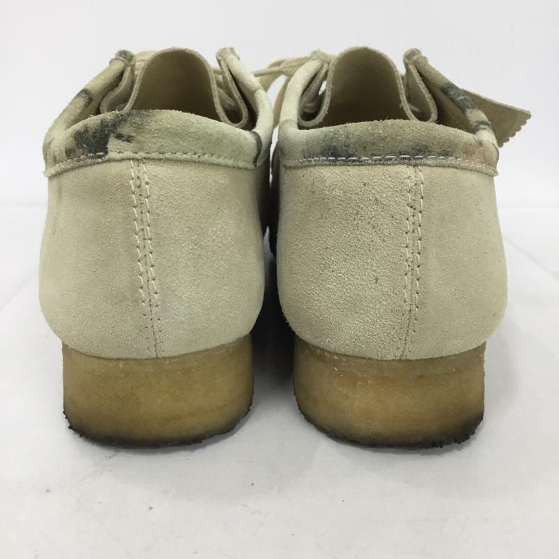 クラークス Clarks ブーツ ショートブーツ 261504907095 61214521 ワラビーブーツ カモフラ柄 UK9.5 US：10.5 無地 ベージュ / ベージュ /  メンズ USED 古着 中古 10133286