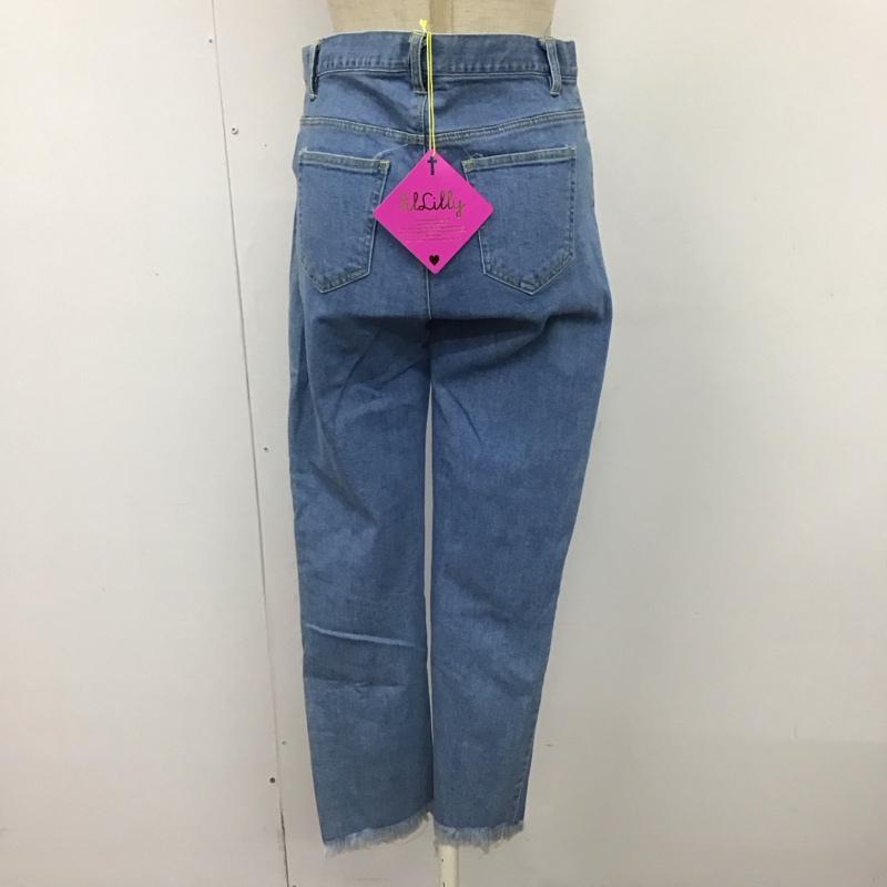 リルリリー lilLilly パンツ デニム、ジーンズ L18SS-PT201 ストレッチ M ダメージ加工 青 / ブルー /  レディース USED 古着 中古 10117364