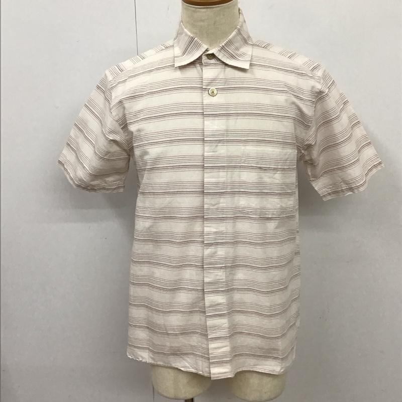 チャップスラルフローレン CHAPSRALPHLAUREN シャツ、ブラウス 半袖 1525-3832 コットン リネン 綿麻 M ボーダー柄 マルチカラー / マルチカラー /  メンズ USED 古着 中古 10116787