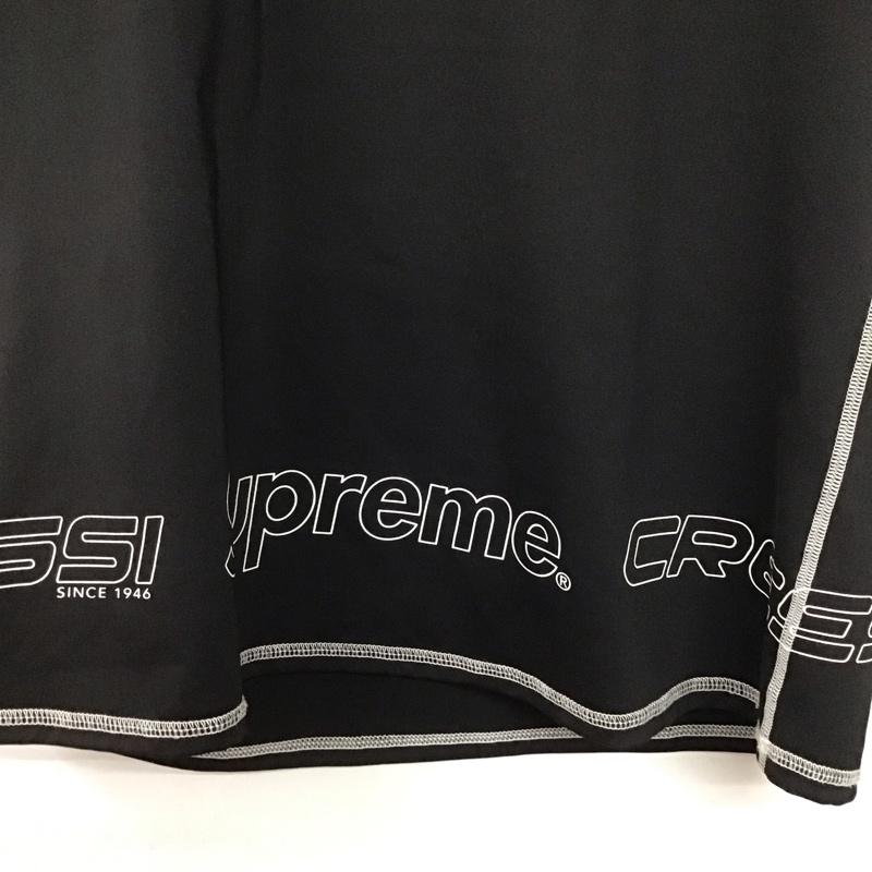 シュプリーム Supreme カットソー 半袖 21ss CressiRashGuardblack アンダーウェア M ロゴ、文字 黒 / ブラック /  メンズ USED 古着 中古 10143119