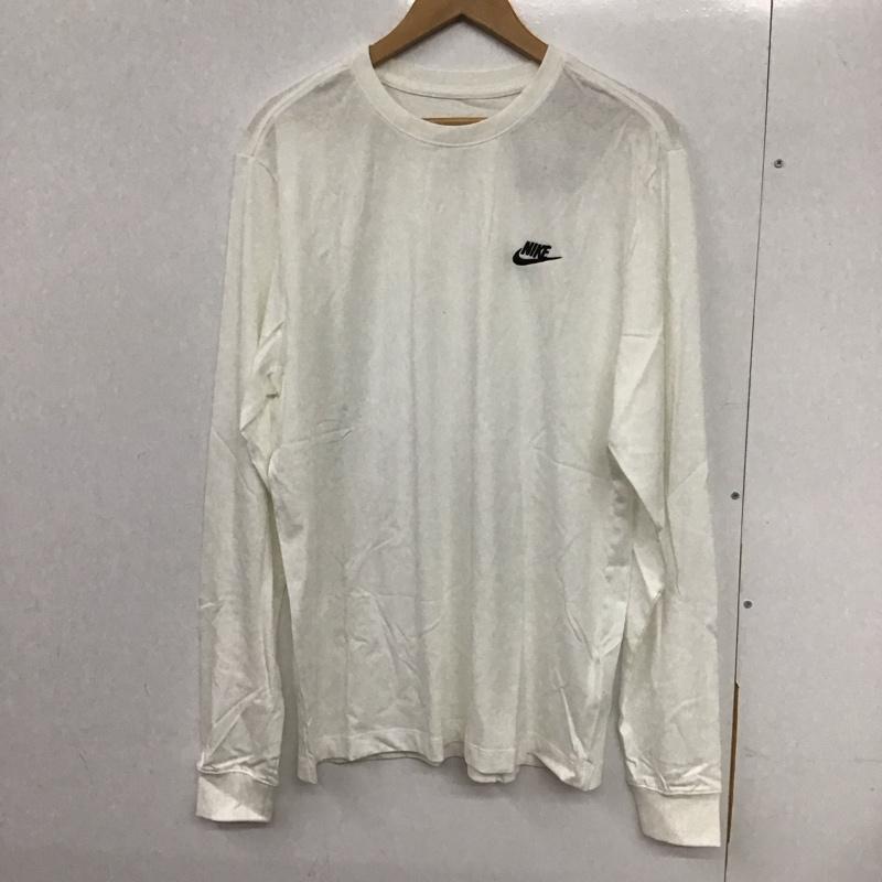 ナイキ NIKE カットソー 長袖 ar5194-100 Tシャツ長袖クラブL/STシャツ 長袖カットソー XXL ロゴ、文字 白 / ホワイト /  メンズ USED 古着 中古 10132716