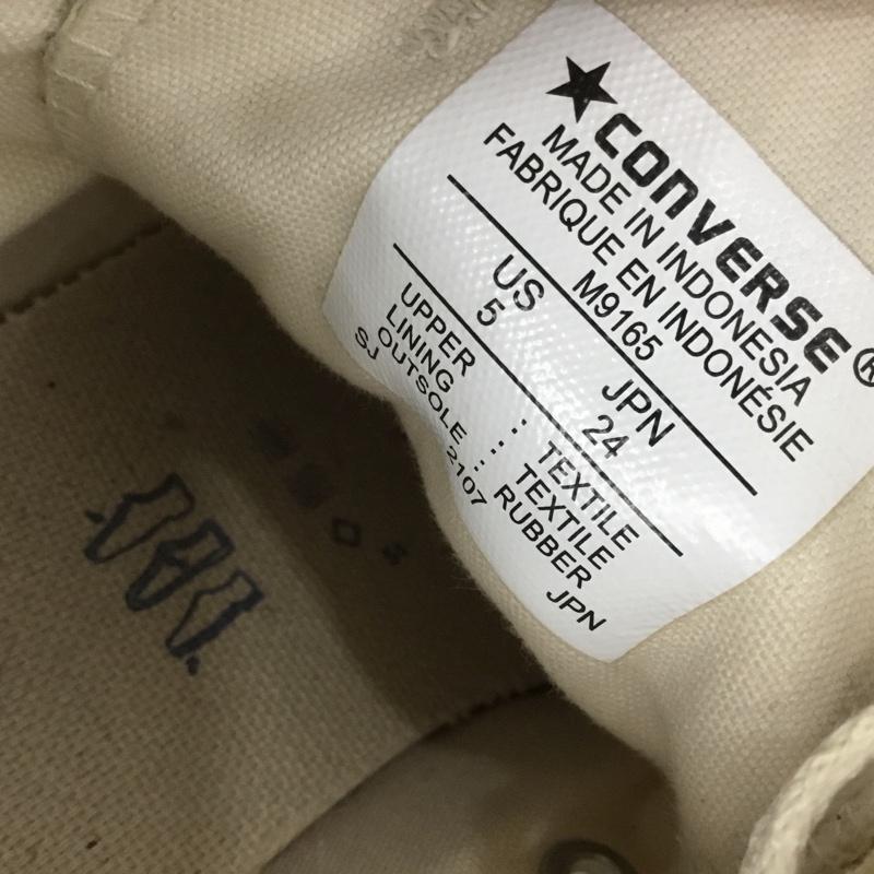 コンバース CONVERSE スニーカー スニーカー M9165 ALL STAR OX 24cm 24.0cm ロゴ、文字 アイボリー / アイボリー /  レディース USED 古着 中古 10133185