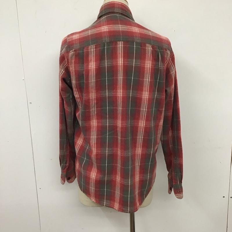 ワコマリア WACKO MARIA シャツ、ブラウス 長袖 コットン GUILTY PARTIES S チェック 白 / ホワイト / X 灰 / グレー / X 赤 / レッド /  メンズ USED 古着 中古 10111882