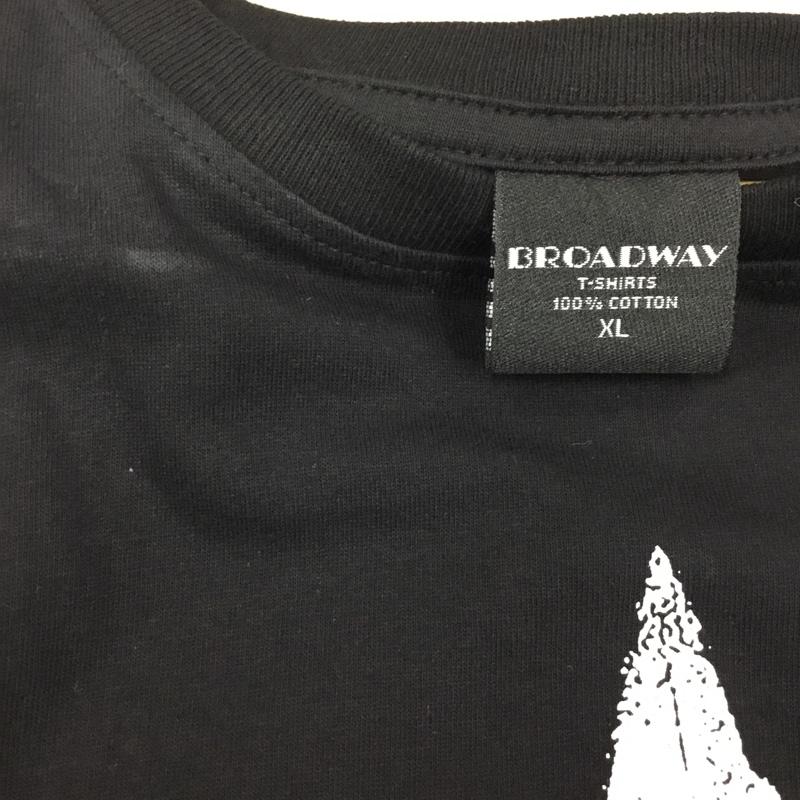古着 USED Tシャツ 半袖 半袖カットソー プリントTシャツ クルーネックカットソー XL プリント 黒 / ブラック /  メンズ USED 古着 中古 10108361