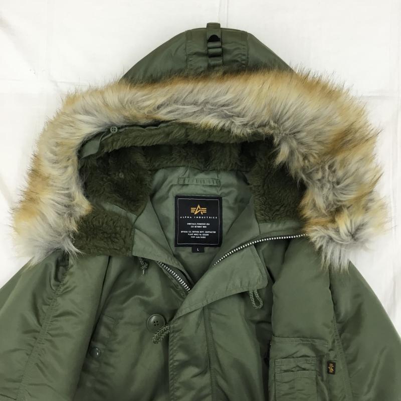 アルファインダストリー Alpha Industries ジャケット、上着 フライトジャケット 20094-503 L 無地 カーキ / カーキ /  メンズ USED 古着 中古 10140003