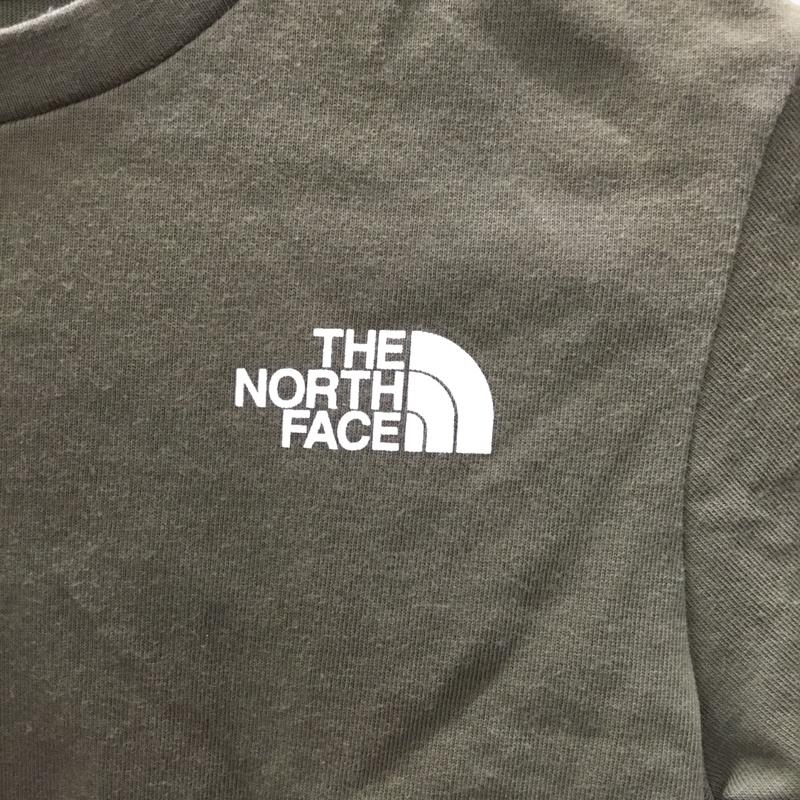 ザノースフェイス THE NORTH FACE Tシャツ 長袖 NTJ82020 ロングスリーブスクエアロゴティー キッズ 130 130cm ロゴ、文字 カーキ / カーキ /  ボーイズ USED 古着 中古 10107445