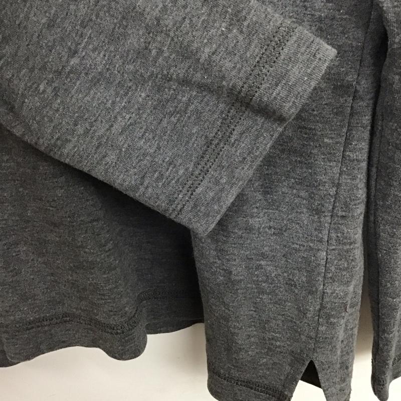 バーバリーブラックレーベル BURBERRY BLACK LABEL カットソー 長袖 長袖カットソー クルーネックカットソー プリントカットソー 3 ロゴ、文字 灰 / グレー /  メンズ USED 古着 中古 10130833