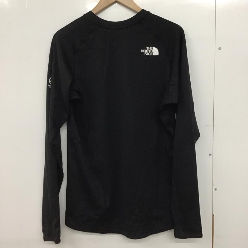 ザノースフェイス THE NORTH FACE カットソー 長袖 nt12123 エクスペディションドライドットクルー 長袖カットソー L ロゴ、文字 黒 / ブラック /  メンズ USED 古着 中古 10146703