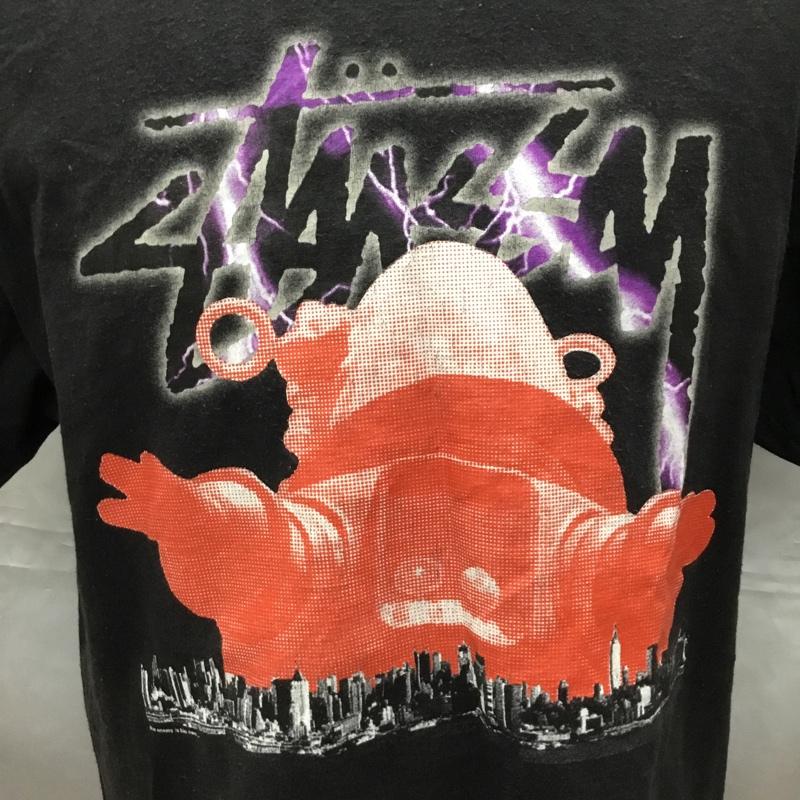 ステューシー STUSSY Tシャツ 半袖 L 無地 X プリント 黒 / ブラック /  メンズ USED 古着 中古 10108780