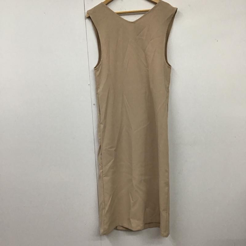 グレイル GRL ワンピース ロングスカート kz60 ロングジレワンピース M 無地 ベージュ / ベージュ /  レディース USED 古着 中古 10119250