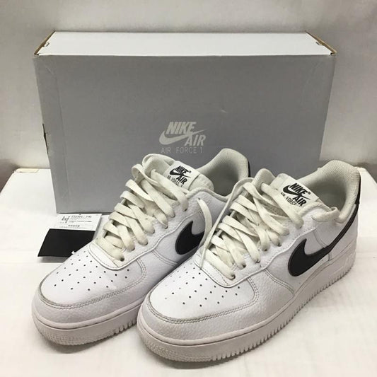 ナイキ NIKE スニーカー スニーカー CT2302 100 AIR FORCE 1 07 エアフォース 26cm 箱有 26.0cm ロゴ、文字 白 / ホワイト / X 黒 / ブラック /  メンズ USED 古着 中古 10111761
