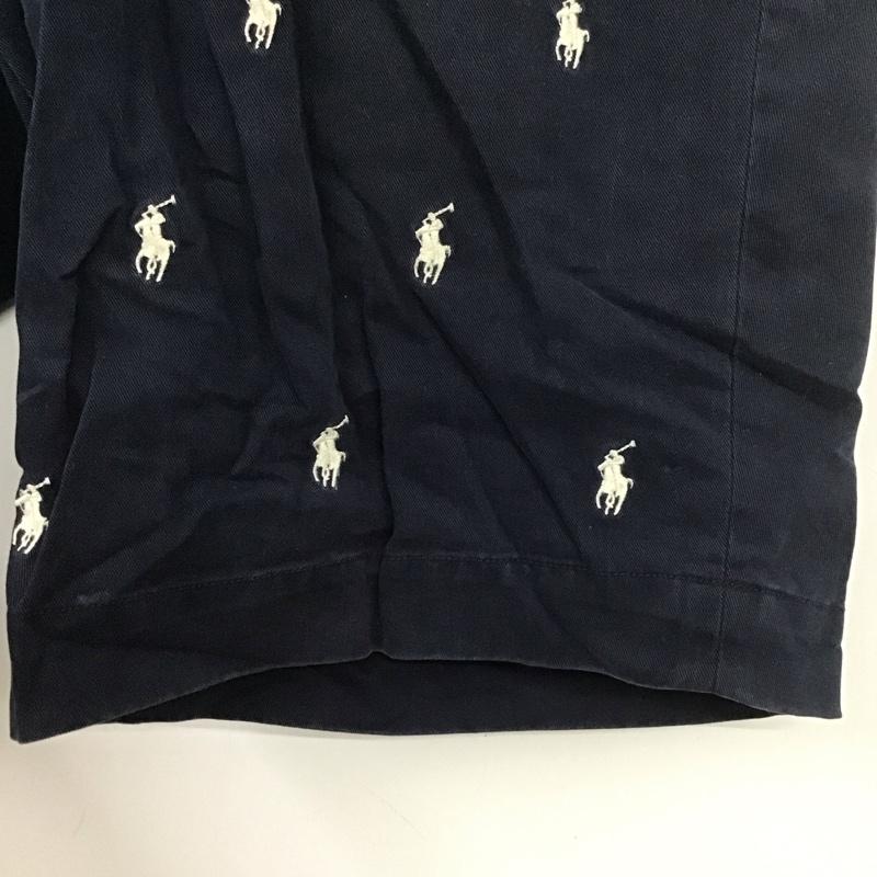 ポロラルフローレン POLO RALPH LAUREN パンツ ショートパンツ 34 刺繍 紺 / ネイビー /  メンズ USED 古着 中古 10107905