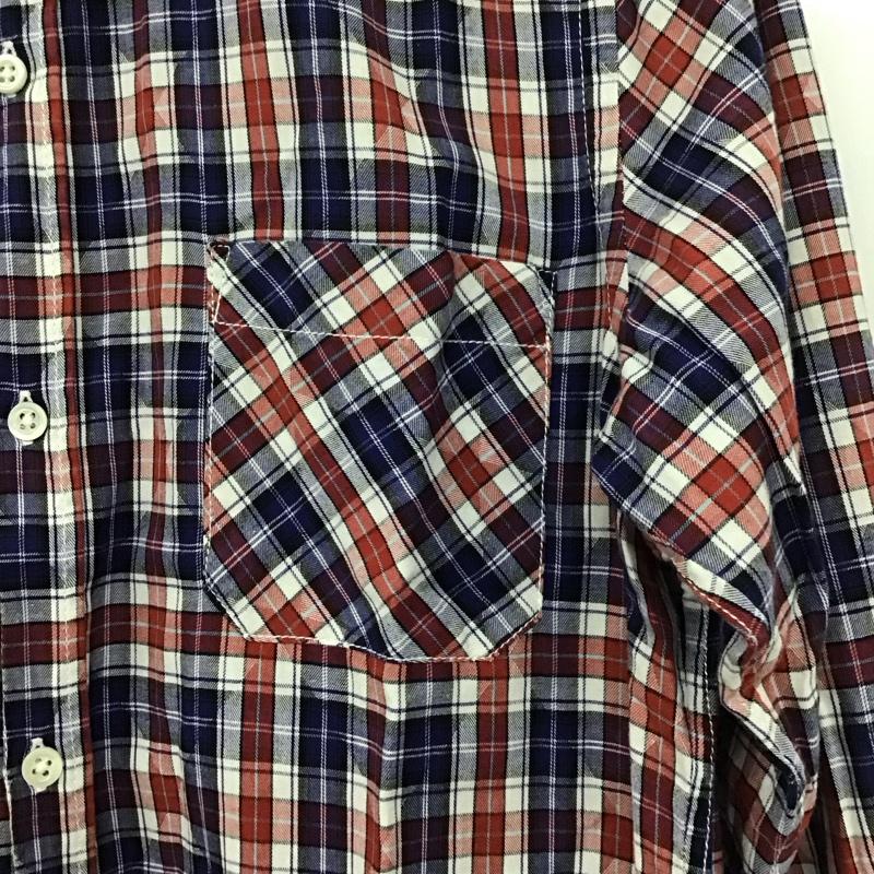 ナノユニバース nano・universe シャツ、ブラウス 長袖 NDC13SH368JM 胸ポケット L チェック マルチカラー / マルチカラー /  メンズ USED 古着 中古 10133578