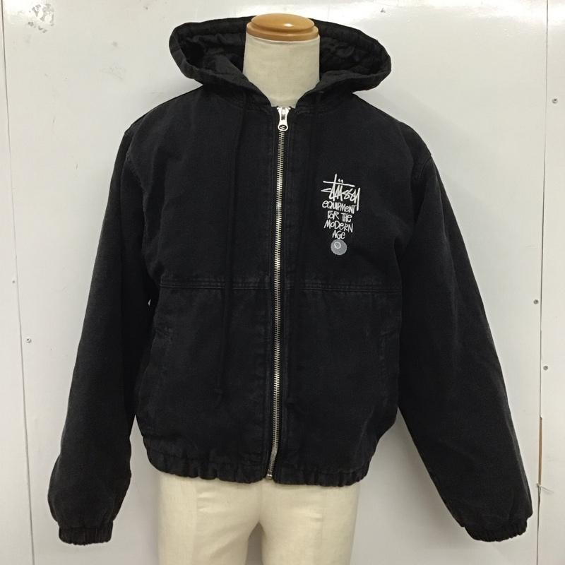 ステューシー STUSSY ジャケット、上着 ジャンパー、ブルゾン L 無地 X ロゴ、文字 黒 / ブラック /  メンズ USED 古着 中古 10124515
