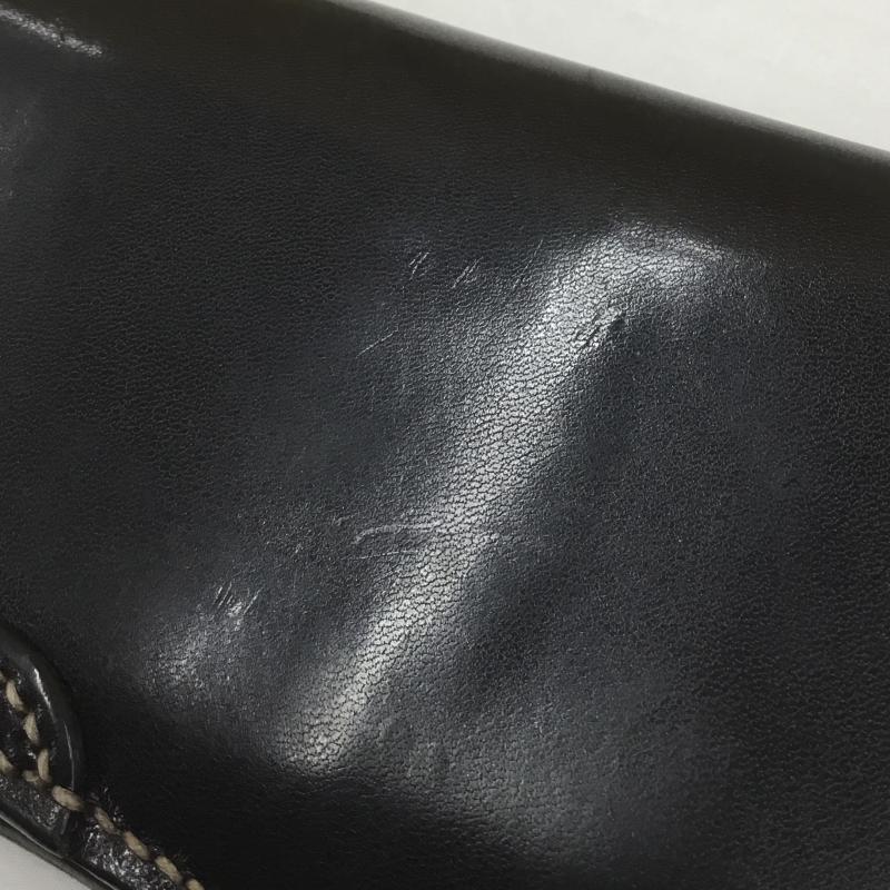 フラットヘッド The Flat Head 財布 長財布 コードバン レザー ロングウォレット 黒 / ブラック /  メンズ USED 古着 中古 10108212