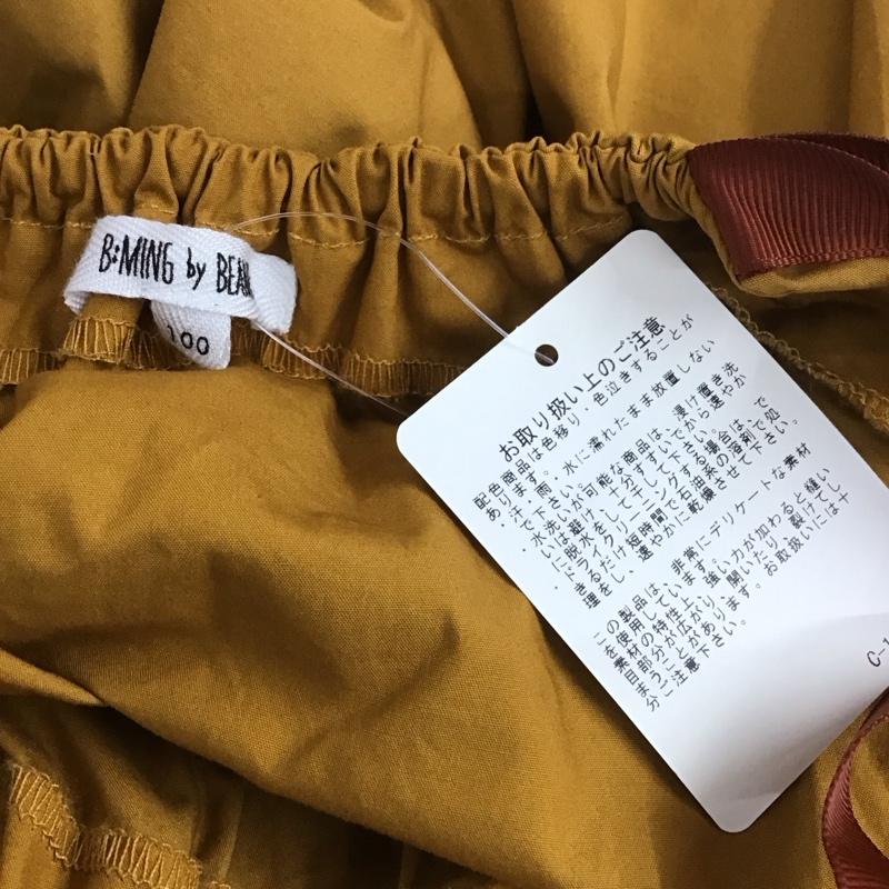 ビーミング バイ ビームス B:MING by BEAMS ワンピース ひざ丈スカート 94-26-0158-443 タイプライター フリル ワンピース キッズ 100cm 100cm 無地 キャメル / キャメル /  ガールズ USED 古着 中古 10113835