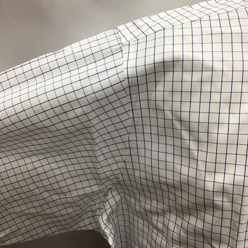 ブルックスブラザーズ BROOKS BROTHERS シャツ、ブラウス 長袖 長袖シャツ ボタンダウンシャツ チェックシャツ カジュアルシャツ チェック 白 / ホワイト / X 青 / ブルー /  メンズ USED 古着 中古 10111041